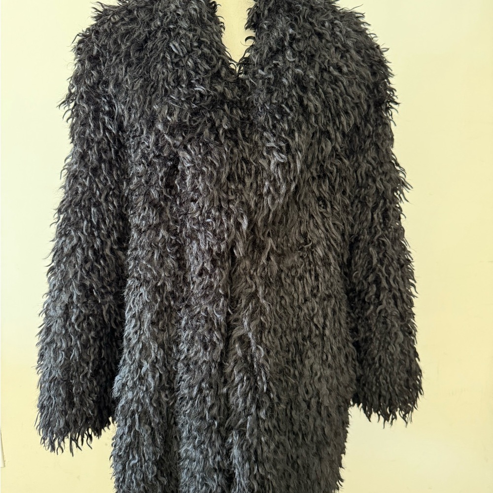 L'AGENCE Charcoal Teddy Jacket